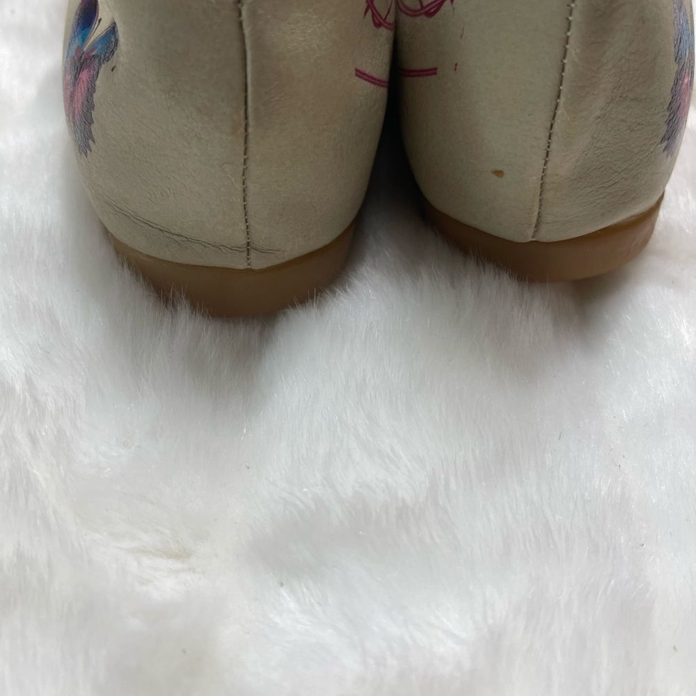 Goby Daisy & Butterfly multi color ballerina flats round toe slip on SZ Euro 37 - Picture 10 of 10